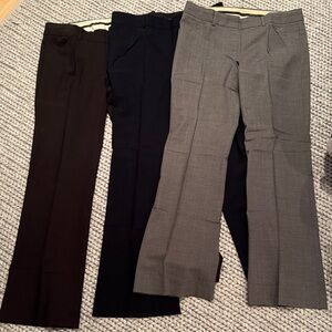 Theory Women's Boot Cut Pants - Navy, Brown, Gray